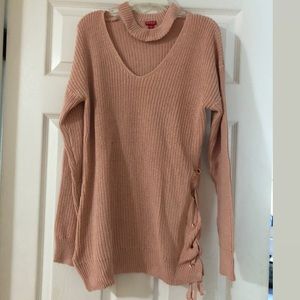 ‘Guess’ pink long sweater Sz small